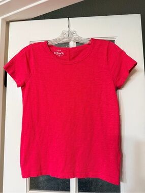 J. Crew Girlfriend Tee in Hot Pink-Girls